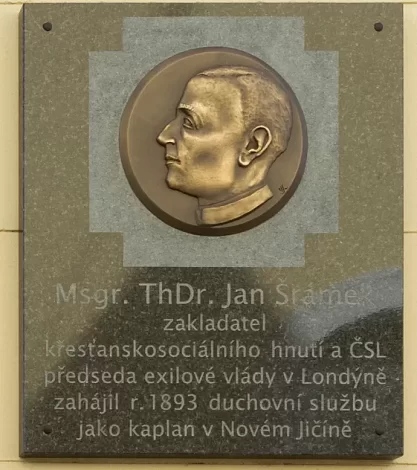 Tablica pamiątkowa Jana Šrámka